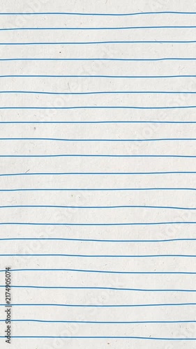 Handdrawn motion notebook blue line