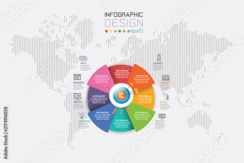 Multi-Section Circular Data Chart Infographic