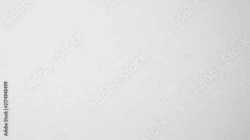 Plakat White paper texture background. Clean blank surface with subtle grain and copy space.