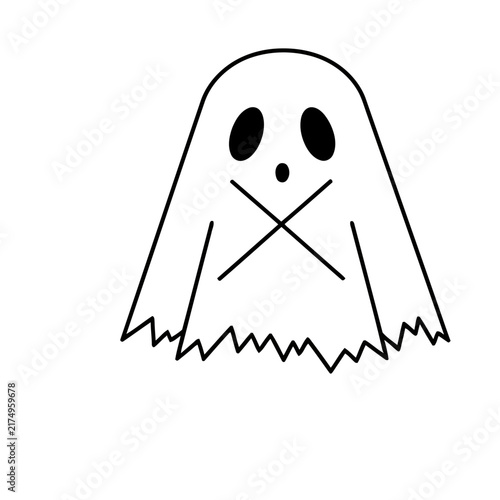 Simple Ghost Illustration