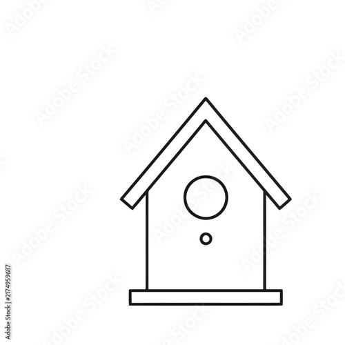 Simple Birdhouse Outline