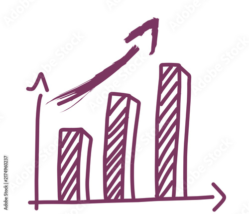 business graph showing growth