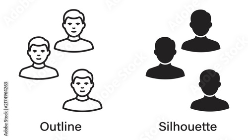 Photography Outline and Silhouette Figures