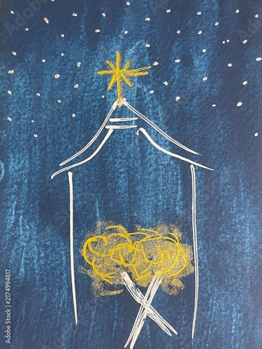 Fotografía The Christ child is born in a manger