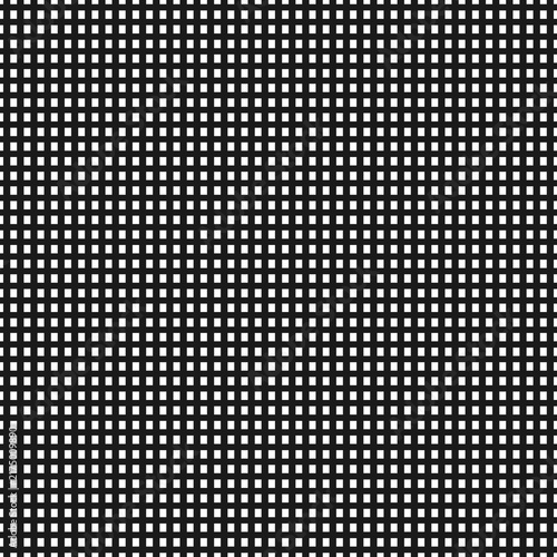Abstract Black Digital Grid Texture. Seamless Square Matrix Pattern Background Inspired by LED Display Structure. Minimal Geometric Vector Illustration for Technology and Modern Design