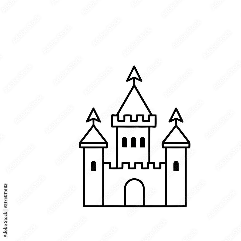Fototapeta premium Castle outline