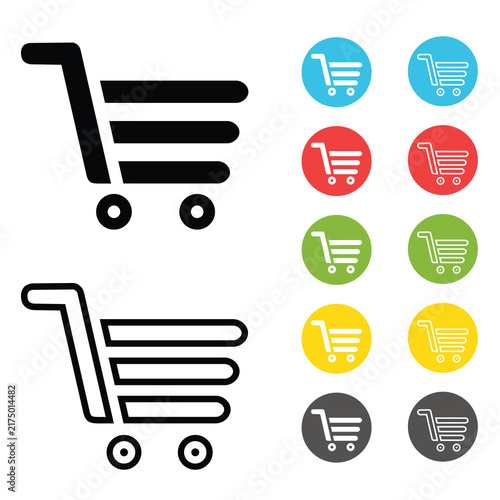 Vector illustration of shopping cart