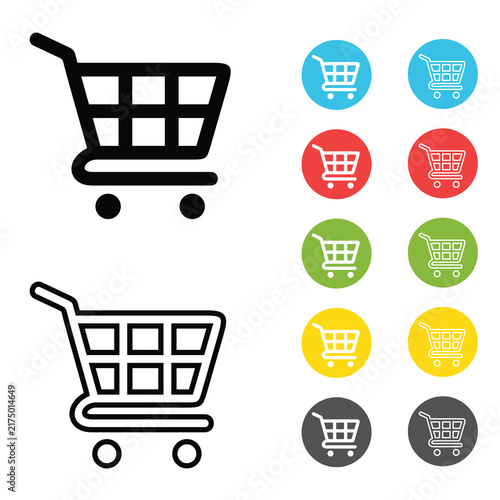 Vector illustration of shopping cart