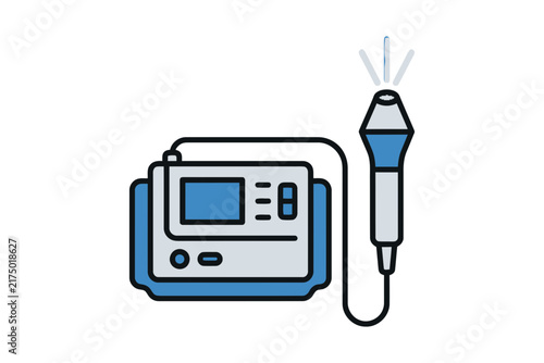 Medical Ultrasound Machine Icon