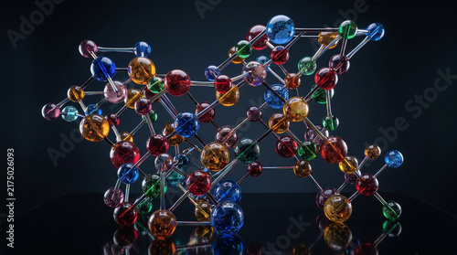 Colorful Abstract Molecule Model