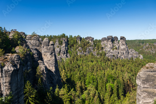 Canvastavla Saxon Switzerland Landscape In Germany