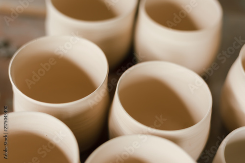 The process of creating pottery.