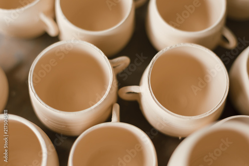 The process of creating pottery.