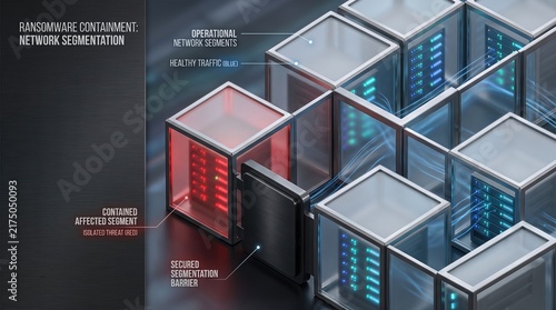 Network segmentation containing a ransomware attack