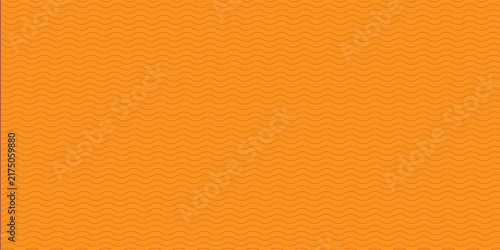 Orange Wave Pattern Seamless Background Retro Wavy Lines Vector