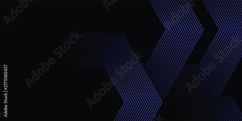 Abstract gold background with glowing geometric lines. Modern shiny blue hexagon lines pattern. Technology futuristic concept.