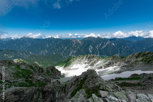 Naklejka 立山雄山山頂より望む後立山連峰