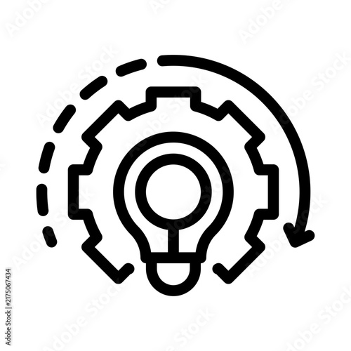 Modernization line icon