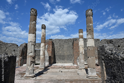 Fluted Columns in the House of the Faun, Pompeii