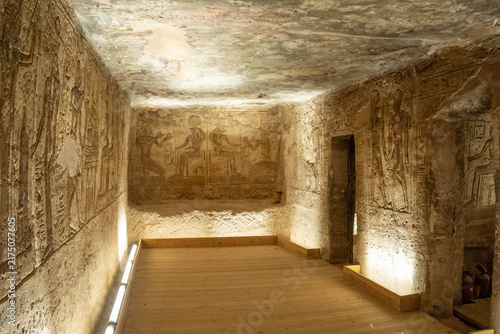 Canvastavla Hieroglyphs carved on the wall of a chamber inside the rock-cut temples in Abu S
