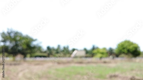 small Truck in slow Motion with Soft Focus