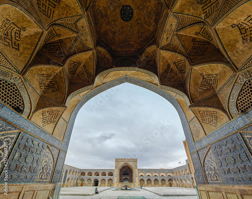 Isfahan, Iran - former capital of Iran, Isfahan is famous for its Persian - Muslim architecture. Here in particular the Jameh Mosque, also called Friday Mosque, a UNESCO World Heritage Site