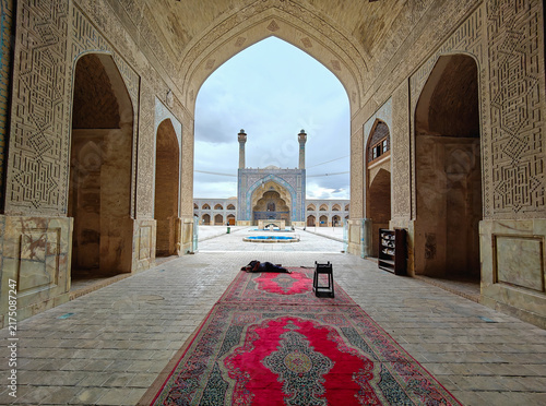 Isfahan, Iran - former capital of Iran, Isfahan is famous for its Persian - Muslim architecture. Here in particular the Jameh Mosque, also called Friday Mosque, a UNESCO World Heritage Site