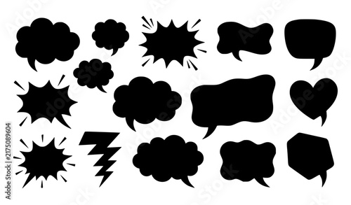 Playful Cartoon Speech Bubble and Talk Balloon Vector Collection for Comics and Social Media