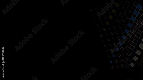 Kinetic Grid Bloom Animation on Transparent Background