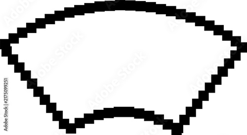 Square shape pixel icon 80s style