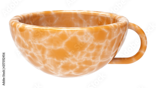 Studio Product Photography of an Isolated Marble Patterned Ceramic Tea Cup Representing Minimalist Design Concept 12