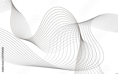 Minimalist Composition Wave Pattern of Intersecting Lines Oscillations, Interweaving Abstract Contours to Create a Sense of Rhythmic Kinetic Motion.	
