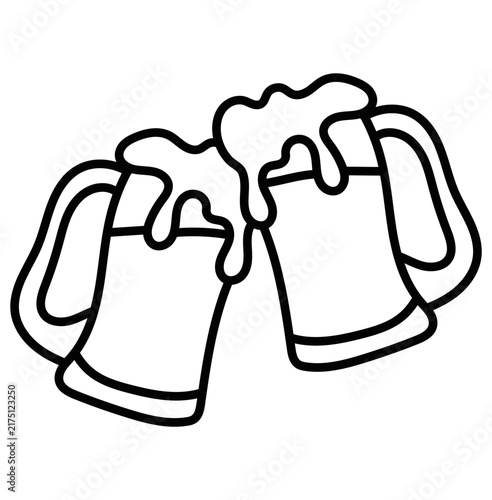 beer mug vector illustration