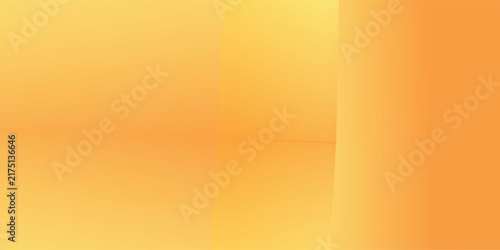 Abstract Golden Yellow Gradient Background with Soft Geometric Folds