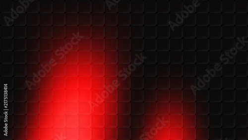 Obraz na płótnie Neon red and black gradient cubic glass pattern background
