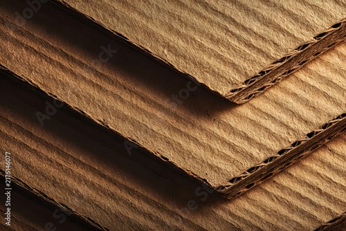 Abstract Recycled Paperboard Surface for Design Use