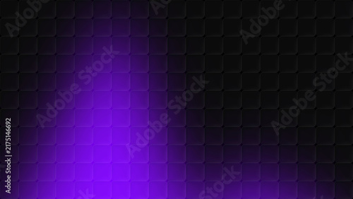 Obraz na płótnie Violet purple cubic glass pattern gradient background with dark abstract squares