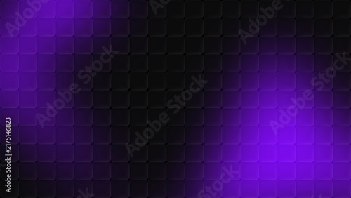 Obraz na płótnie 3d Dark purple and black gradient cubic glass pattern background