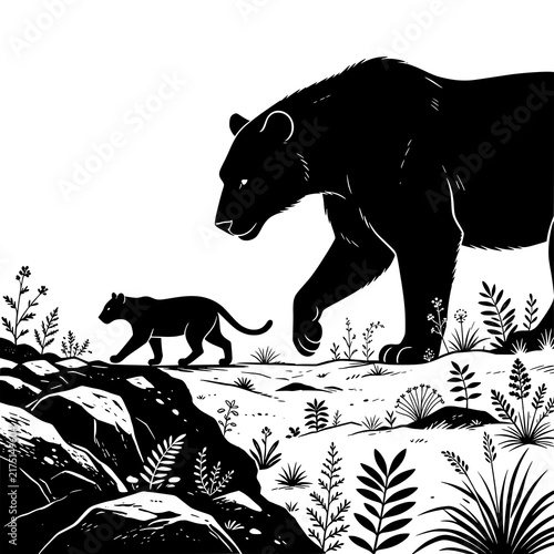фотографія Adaptation and Survival concept vector illustration representing the importance of changing with new conditions