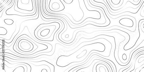 Minimalist topo line art vector background. Abstract topography seamless pattern with isolated maps for graphic design.