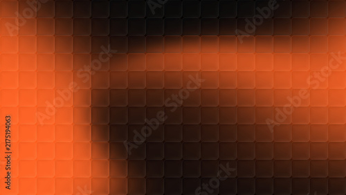 Obraz na płótnie Vibrant orange and black cubic glass pattern gradient background
