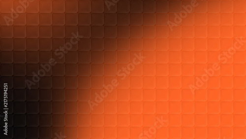 Obraz na płótnie Vibrant orange and black cubic glass pattern gradient background