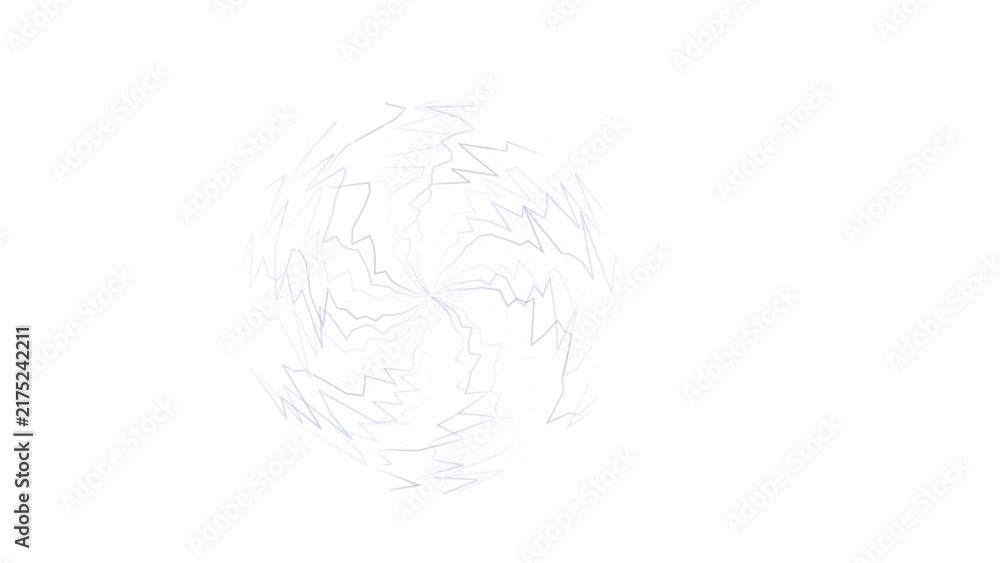 Obraz premium Blue and white electric lightning circle with a glowing center on a solid black background, for digital and, abstract work