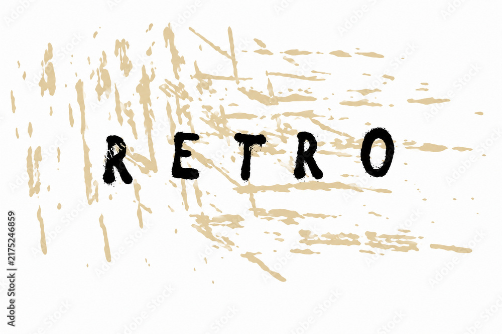 Retro Grunge Brush Typography