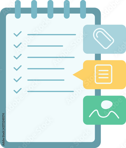task clipboard checklist elements vector shape