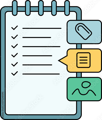 task clipboard checklist elements vector shape