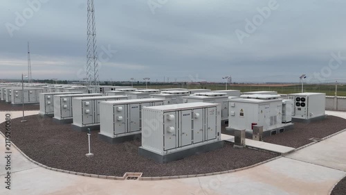 Large outdoor energy storage battery power station facility