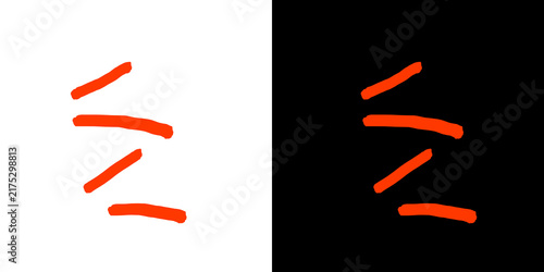 Orange abstract lines illustration on transparent and black backgrounds for modern design and technology concepts.