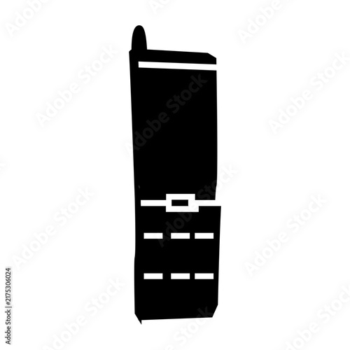 classic mobile phone on white background