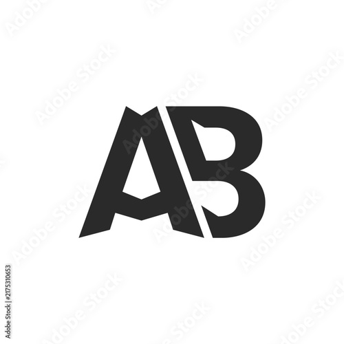 AB Lettermark Vector Logo Design